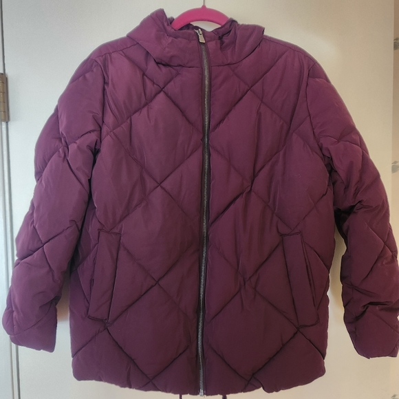 ASOS Jackets & Blazers - ASOS Puffer Jacket, Size 6, Purple